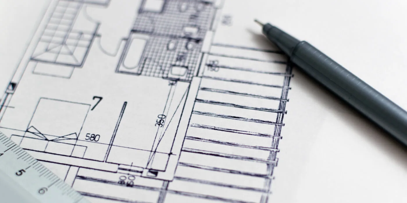 Plano arquitectónico y herramientas de diseño